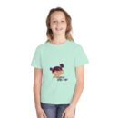 Youth Tee with Playful Design, Cute Cartoon T-Shirt, Kids' Casual Wear