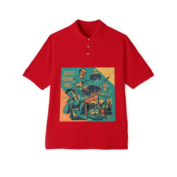 Cultural Graphic Polo Shirt, Unique Men's Polo - Image 10