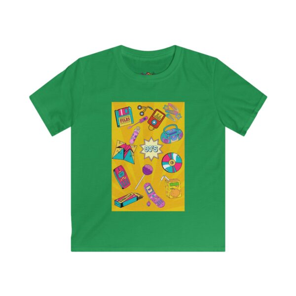 Retro Kid's Softstyle Tee - Fun 90s Design, Colorful Graphic Tee - Image 4
