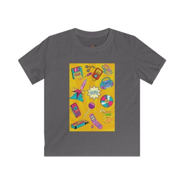 Retro Kid's Softstyle Tee - Fun 90s Design, Colorful Graphic Tee - Image 5