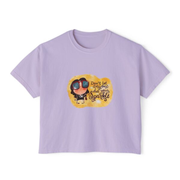 Women's Boxy Tee - “Don’t Let Anyone Dull Your Sparkle” - Image 7