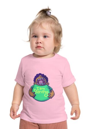 Funny Baby T-Shirt - I Am Starving, Cute Kids Clothing