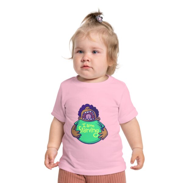 Funny Baby T-Shirt - I Am Starving, Cute Kids Clothing