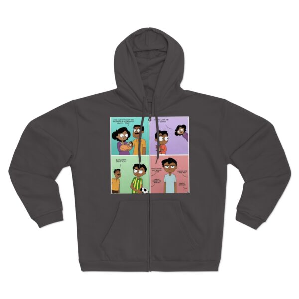 Fun Graphic Zip-Up Hoodie for Unisex - Image 10