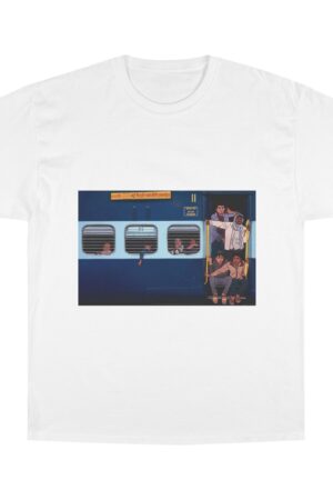 Champion T-Shirt with Urban Travel Design, Casual Wear
