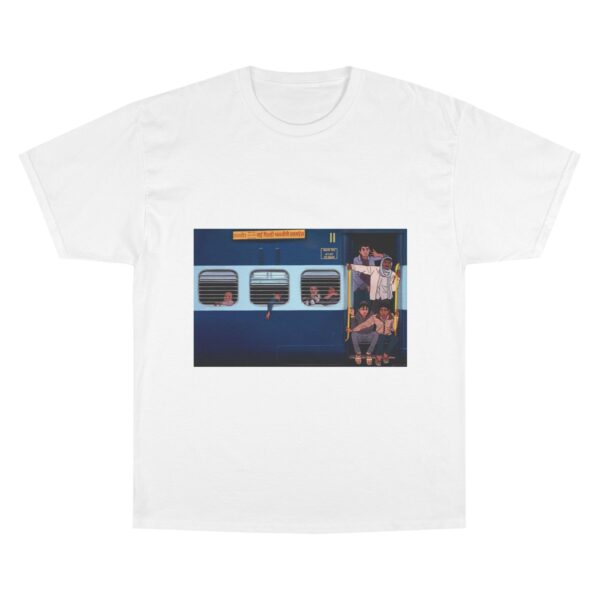 Champion T-Shirt with Urban Travel Design, Casual Wear