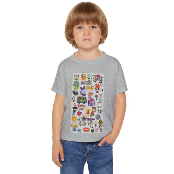Colorful Cartoon Toddler T-shirt with Fun Characters, Playful Kids Shirt - Image 5
