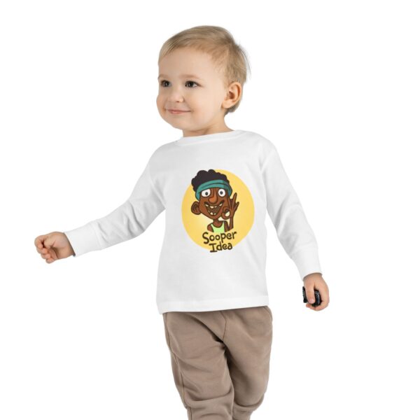 Cool Toddler Long Sleeve Tee - Sooper Idea Fun for Kids - Image 2