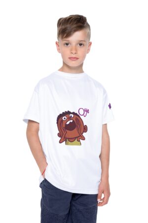 Kids Sports Jersey with Fun Emoji Design, Playful Athletic Wear for Active Children