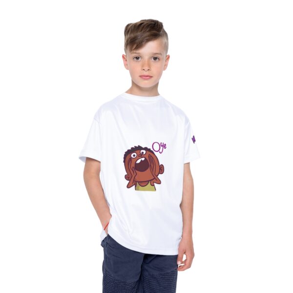 Kids Sports Jersey with Fun Emoji Design, Playful Athletic Wear for Active Children