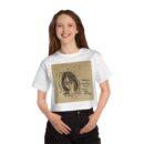 Vintage-Inspired Cropped T-Shirt, Artistic Graphic Tee