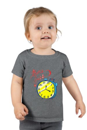 Cute Toddler T-Shirt with Colorful Clock Design