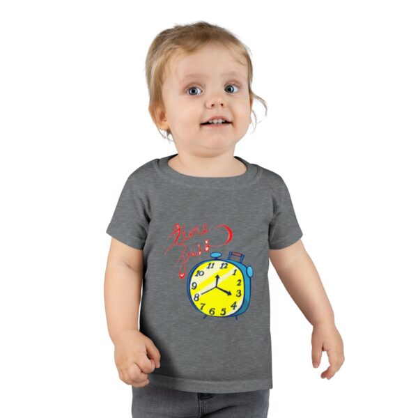 Cute Toddler T-Shirt with Colorful Clock Design