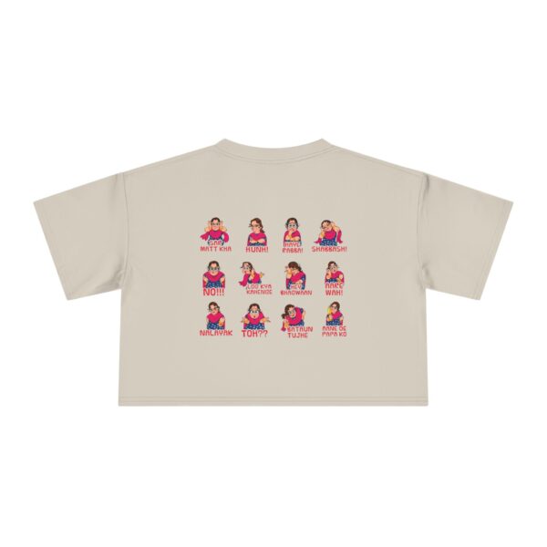 Fun and Expressive Women's Crop Tee with Playful Graphics - Image 5