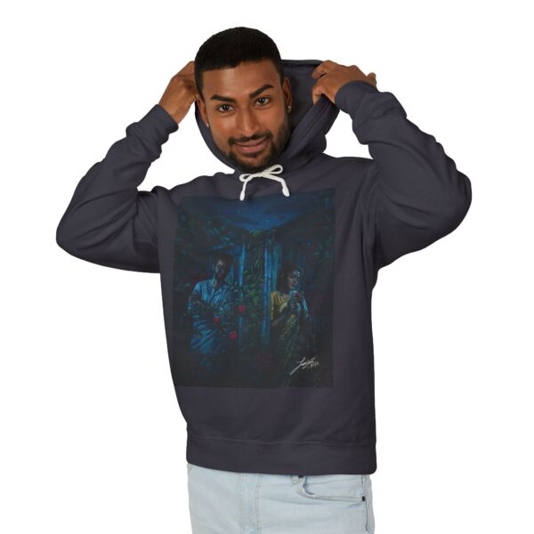 Mystical Forest Unisex Lightweight Hooded Sweatshirt - Cozy Layer for All Seasons - Image 8