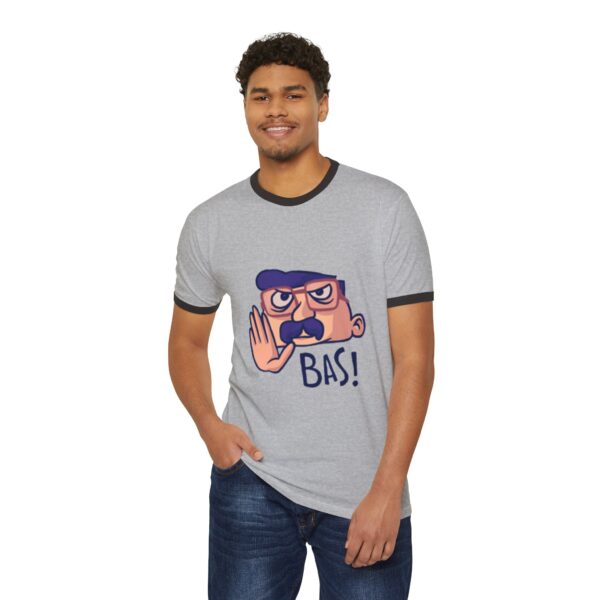 Funny Unisex Cotton Ringer T-Shirt, Humor Tee - Image 5