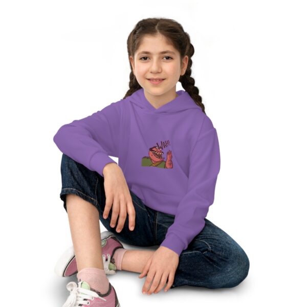 Whimsical Kids Hoodie, Cute Purple Hoodie for Children - Image 3