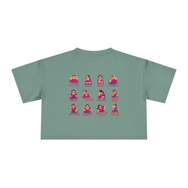 Fun and Expressive Women's Crop Tee with Playful Graphics - Image 9
