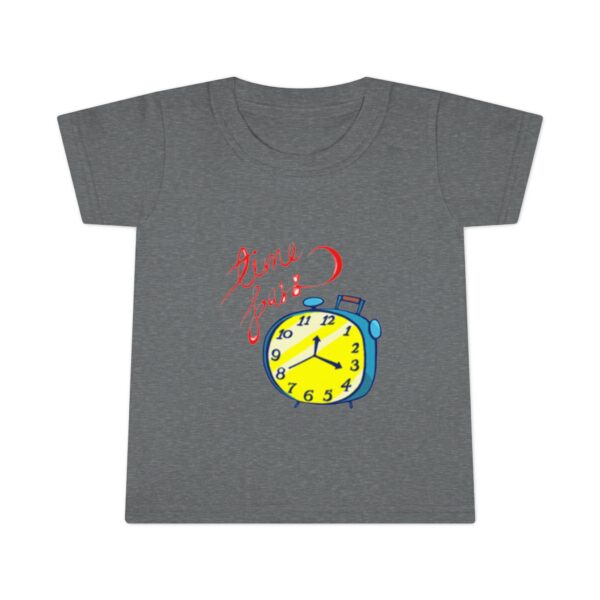 Cute Toddler T-Shirt with Colorful Clock Design - Image 2