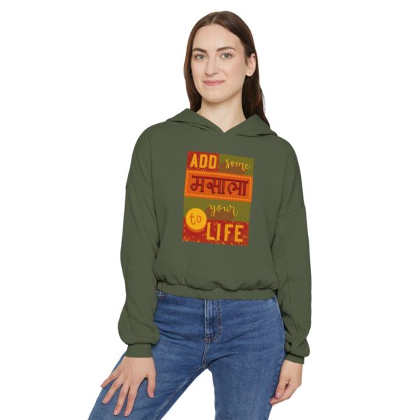 Spice Up Your Style: Women's Cinched Bottom Hoodie, Cozy Pullover for Casual Vibes