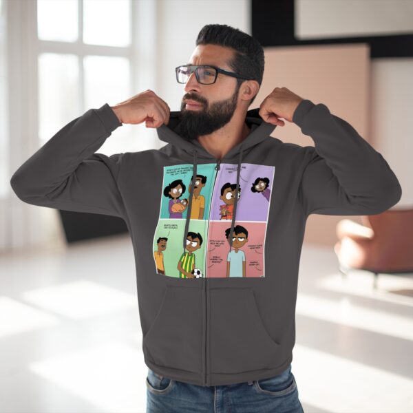 Fun Graphic Zip-Up Hoodie for Unisex - Image 12