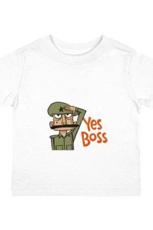 Funny Infant Jersey Tee - 'Yes Boss' Tee, Baby Gift