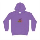 Whimsical Kids Hoodie, Cute Purple Hoodie for Children