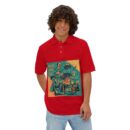 Cultural Graphic Polo Shirt, Unique Men's Polo