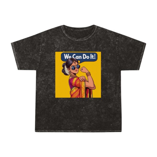 Empowering Mineral Wash T-Shirt | We Can Do It! Tee for Women - Image 2