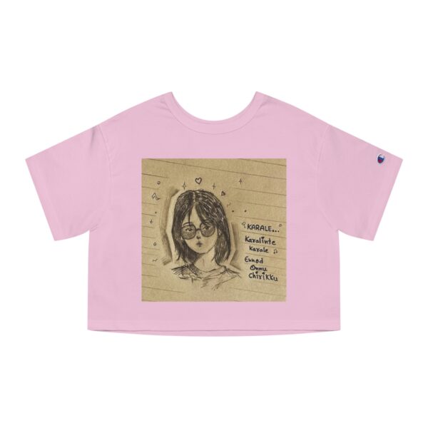 Vintage-Inspired Cropped T-Shirt, Artistic Graphic Tee - Image 5