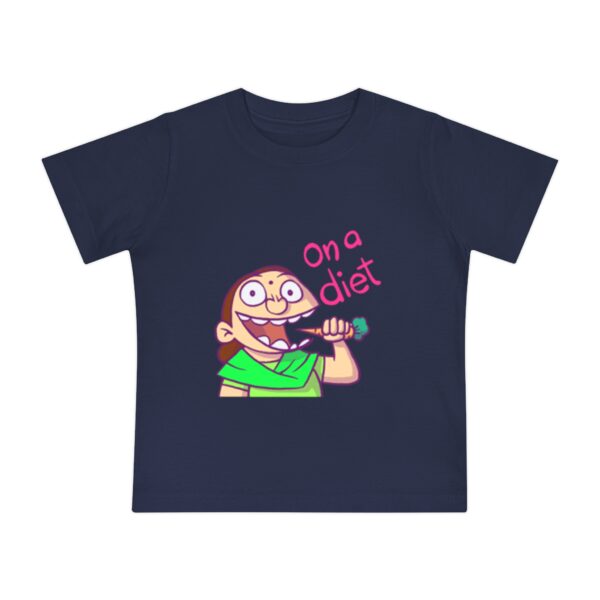 Whimsical Baby T-Shirt: "On a Diet" Graphic Tee - Image 5