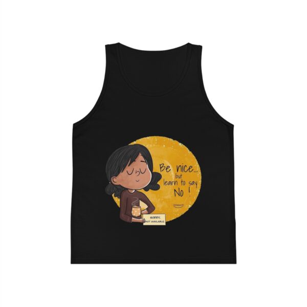 Be Nice Kid's Jersey Tank Top - Inspirational Kids Clothing - Image 5