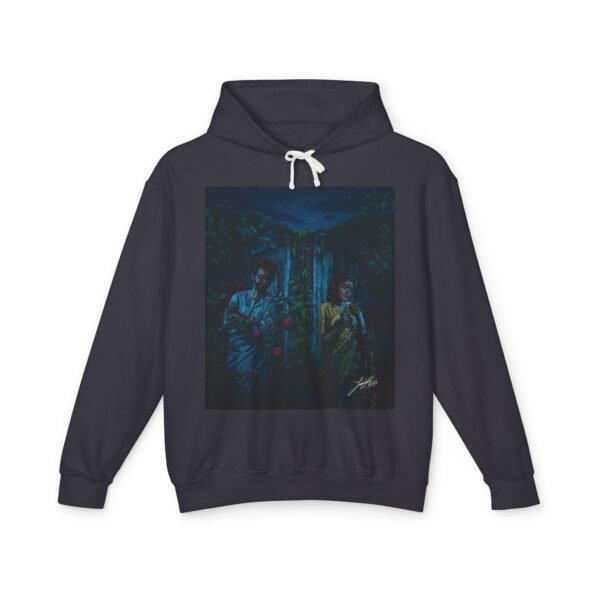 Mystical Forest Unisex Lightweight Hooded Sweatshirt - Cozy Layer for All Seasons - Image 7