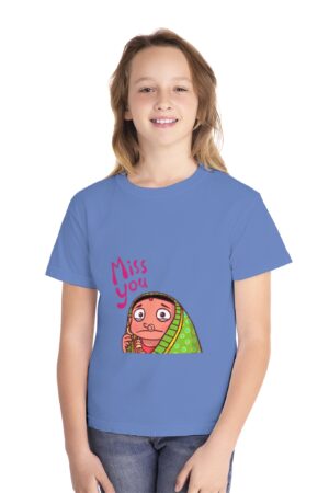 Cute 'Miss You' Youth Midweight Tee, Kids T-Shirt for Thoughtful Gifts