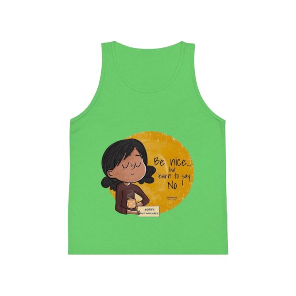Be Nice Kid's Jersey Tank Top - Inspirational Kids Clothing - Image 7