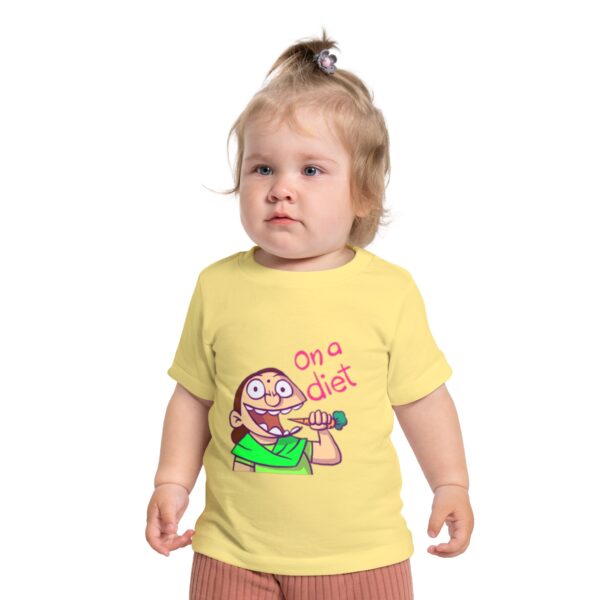 Whimsical Baby T-Shirt: "On a Diet" Graphic Tee