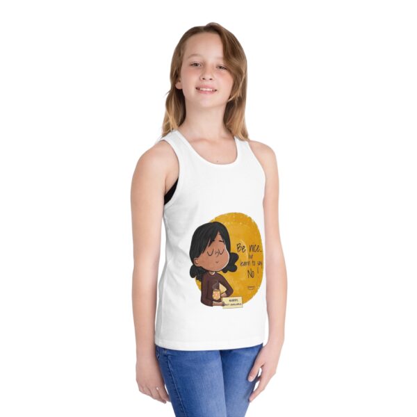 Be Nice Kid's Jersey Tank Top - Inspirational Kids Clothing - Image 4