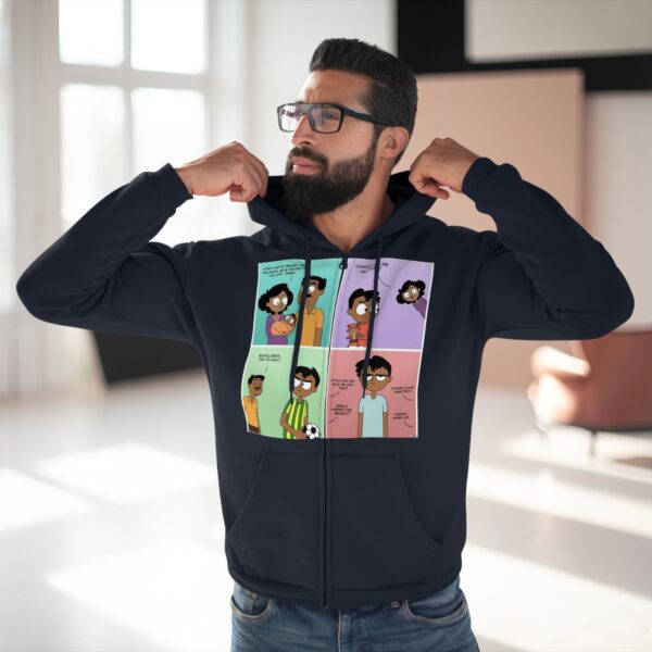 Fun Graphic Zip-Up Hoodie for Unisex