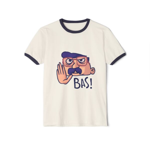 Funny Unisex Cotton Ringer T-Shirt, Humor Tee - Image 2