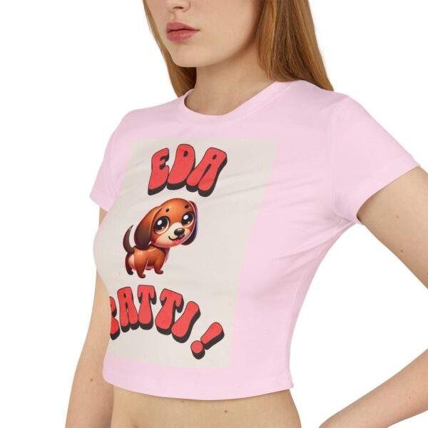 Cute Dog Graphic Women's Baby Tee, Casual Wear, Pet Lovers Gift - Image 12