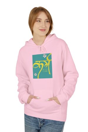 Vibrant Fleece Hoodie with Inspirational Design, Cozy Layer for Every Season