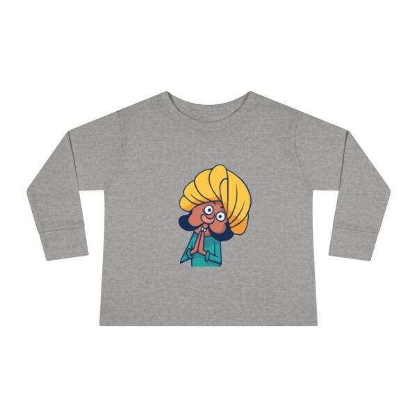 Whimsical Toddler Long Sleeve Tee with Fun Character Design - Image 5
