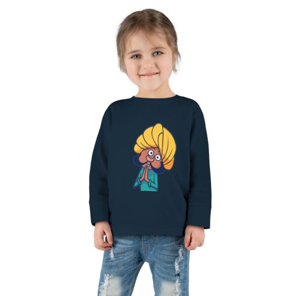 Whimsical Toddler Long Sleeve Tee with Fun Character Design