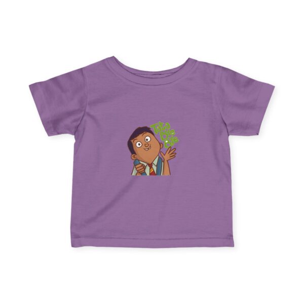 Cute Infant Fine Jersey Tee with "Toto Diba Bye" Design, Baby T-Shirt - Image 4