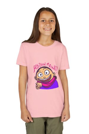 Youth Tee - "Any Good News?" Fun Graphic T-Shirt for Kids, Birthday Gift