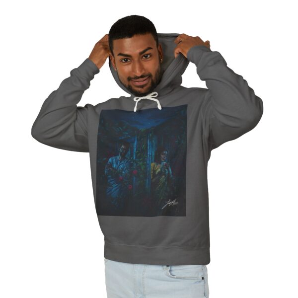 Mystical Forest Unisex Lightweight Hooded Sweatshirt - Cozy Layer for All Seasons