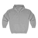 Colorful Art Back Design Unisex Zip Hoodie, Cozy Zip Up