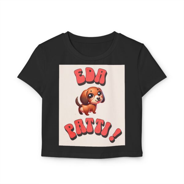 Cute Dog Graphic Women's Baby Tee, Casual Wear, Pet Lovers Gift - Image 7