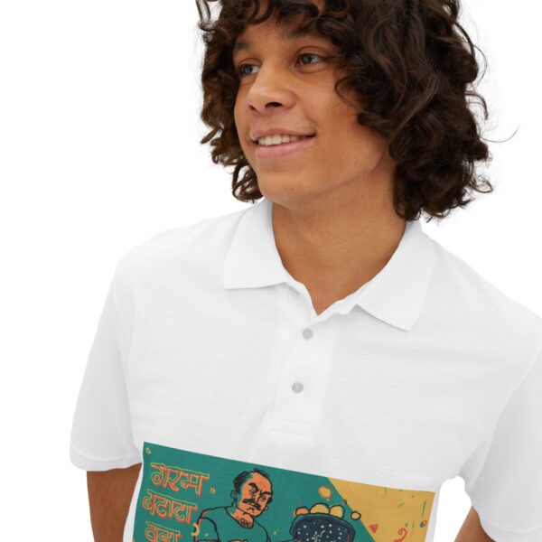 Cultural Graphic Polo Shirt, Unique Men's Polo - Image 6