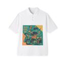 Cultural Graphic Polo Shirt, Unique Men's Polo